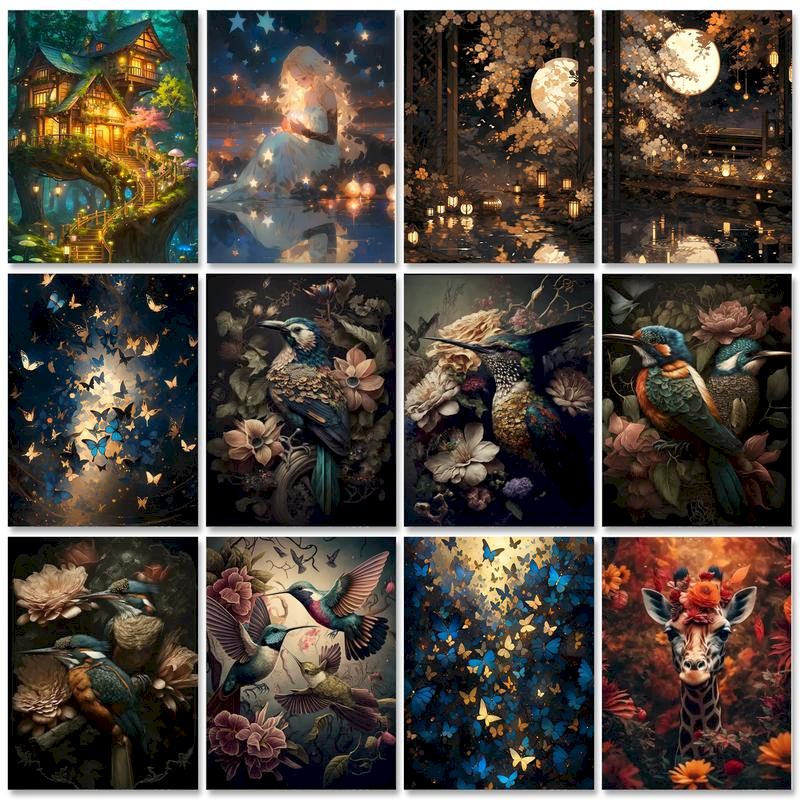 Art Craft Picture - GATYZTORY Olieverfschilderij van nummers voor volwassenen