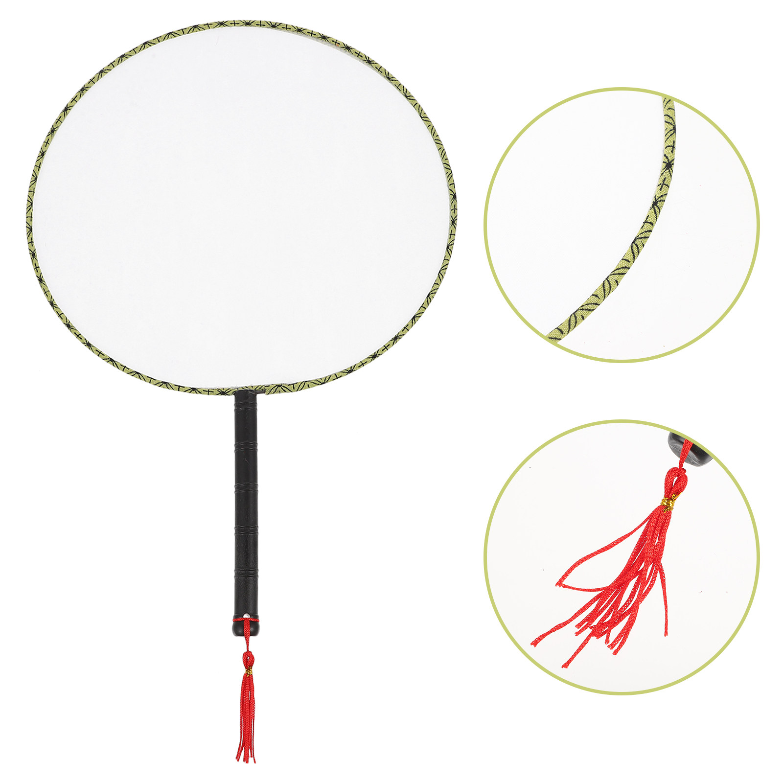 Art Craft For Kindergarten - 10 stuks blanco Chinese handwaaier voor
