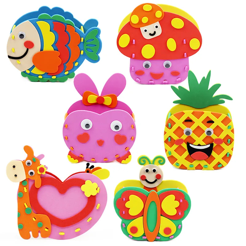 Art Craft For Kindergarten - 2 stks DIY Cartoon Pen Container