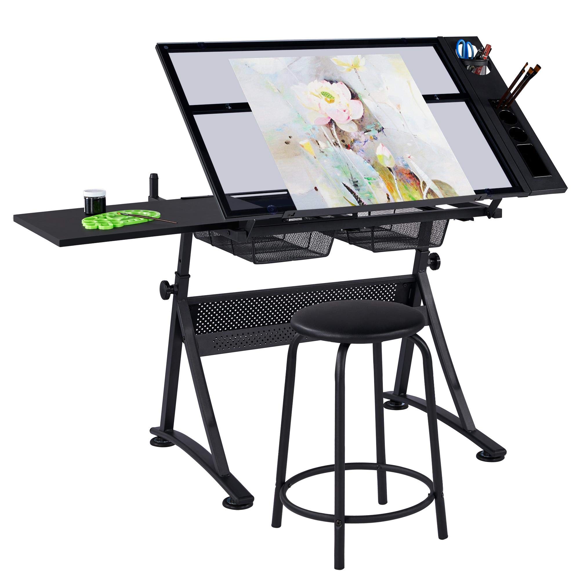 Art Craft Us - Tekentafel, kunst- en knutseltafel met verstelbaar