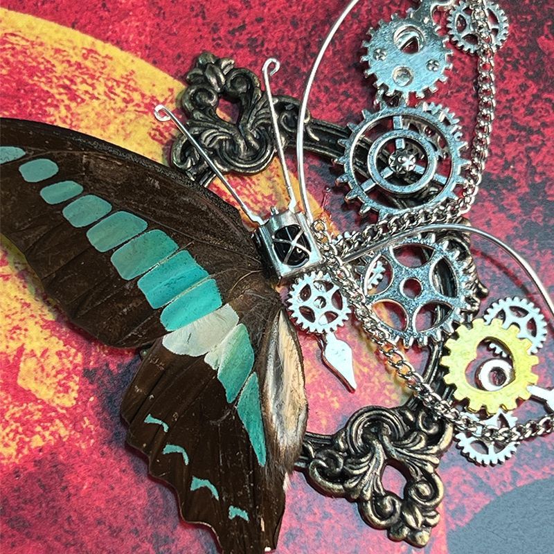 Art Craft With Paper - Steampunk vlinderframe DIY-kit Echt insectenmonster Mechanische