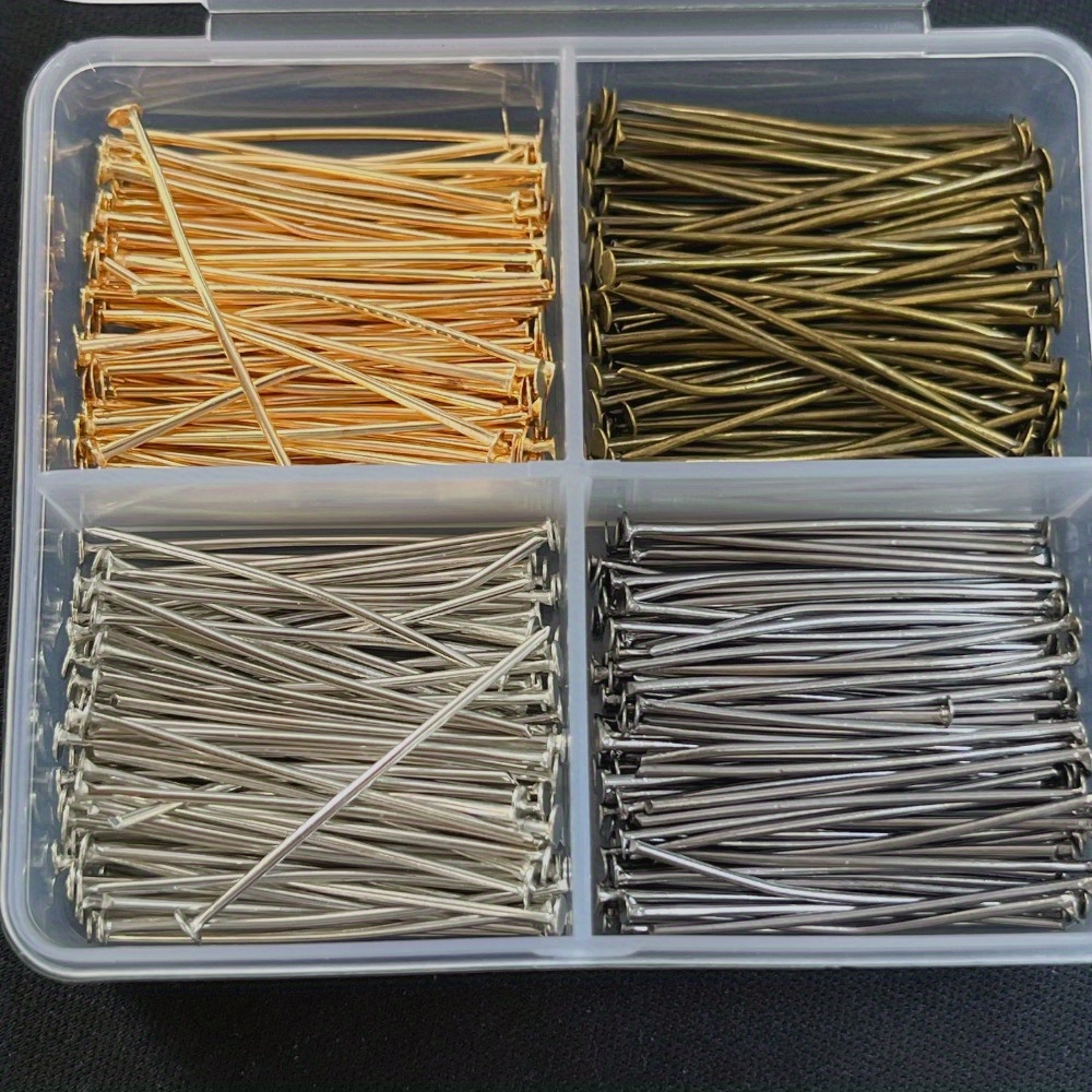 Art Craft Accessories - 400 stuks gemengde ijzeren kopspelden 30
