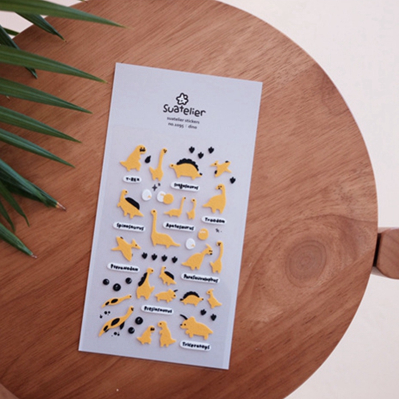 Dinosaur And Craft - Suatelier 1095 Dinosaurus-themastickers voor scrapbooking Koreaanse