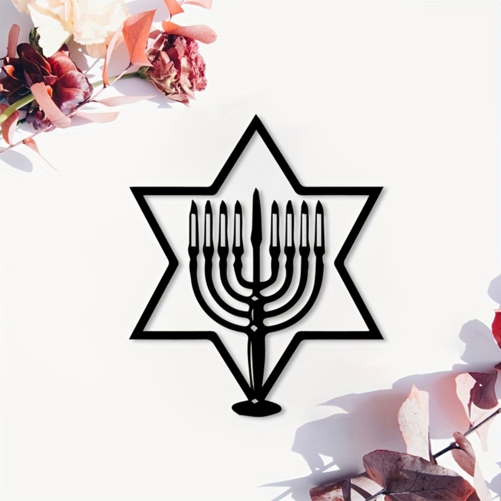 Art & Craft Teacher - CIFBUY Metalen Wanddecoratie Menorah Ster van