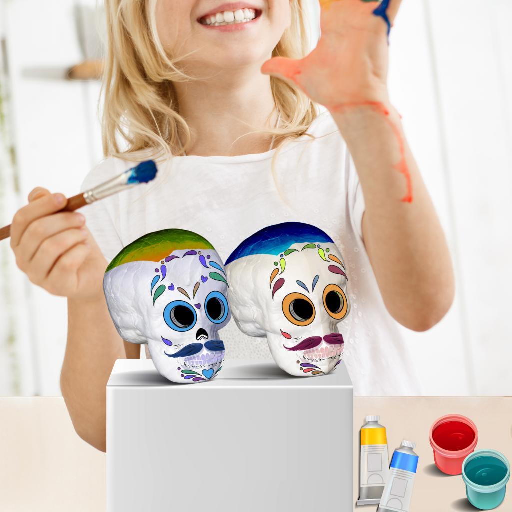 Art Craft For Kindergarten - Vormbaar knutselfoam schedelvormig polystyreenfoam voor doe-het-zelf