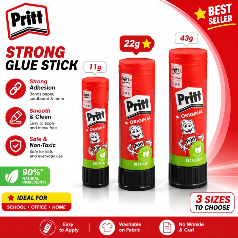 Art Craft 4 Years Old - Originele Pritt Lijmstift Niet-toxisch Wasbaar Veilig