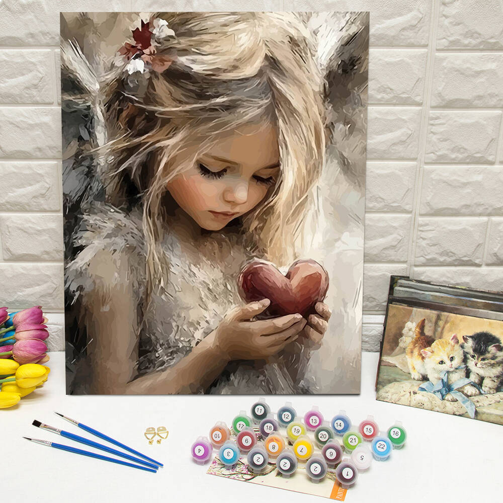 Art Craft Number - Olieverfschilderij van nummers Berglandschap DIY Digitaal