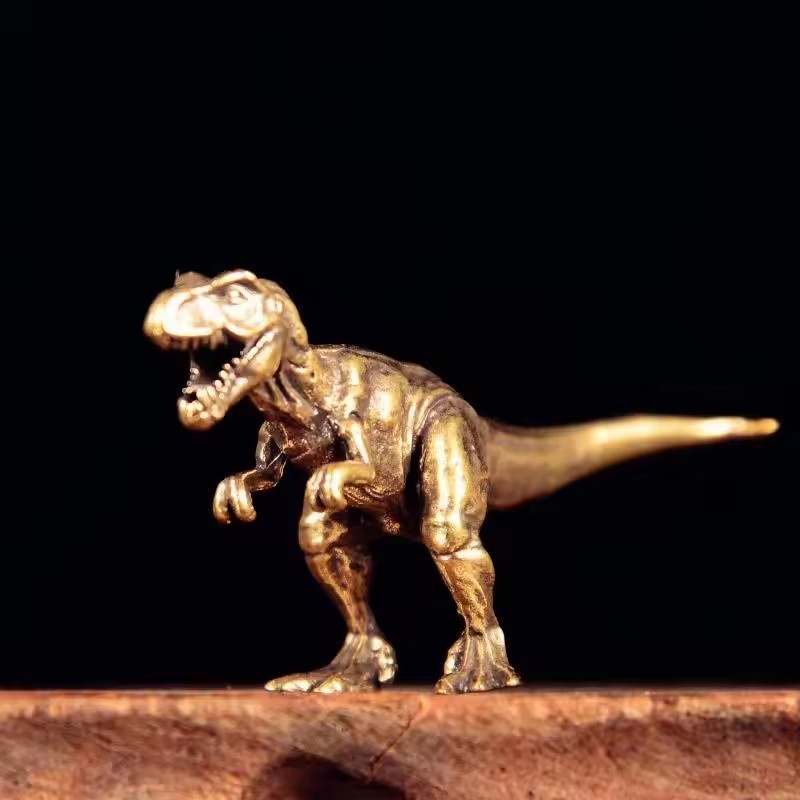 Dinosaur And Craft - Handgemaakt T-Rex beeldje van messing, Tyrannosaurus
