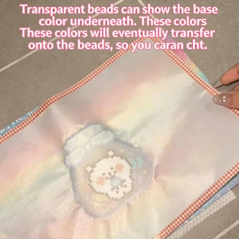 Art Craft With Paper - Gradient Glitter Fuse Bead Strijkplaten 5/7