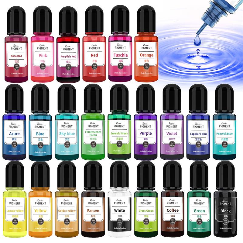 Alcohol Ink Set - 24 Kleuren Kunst Inkt Alcohol Hars