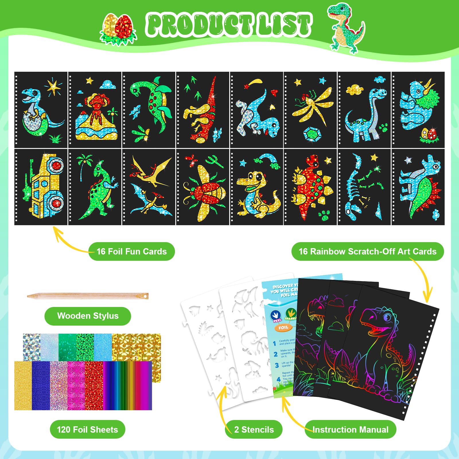 Dinosaurus Scratch Art Book vo - Dinosaur And Craft recensie en prijs