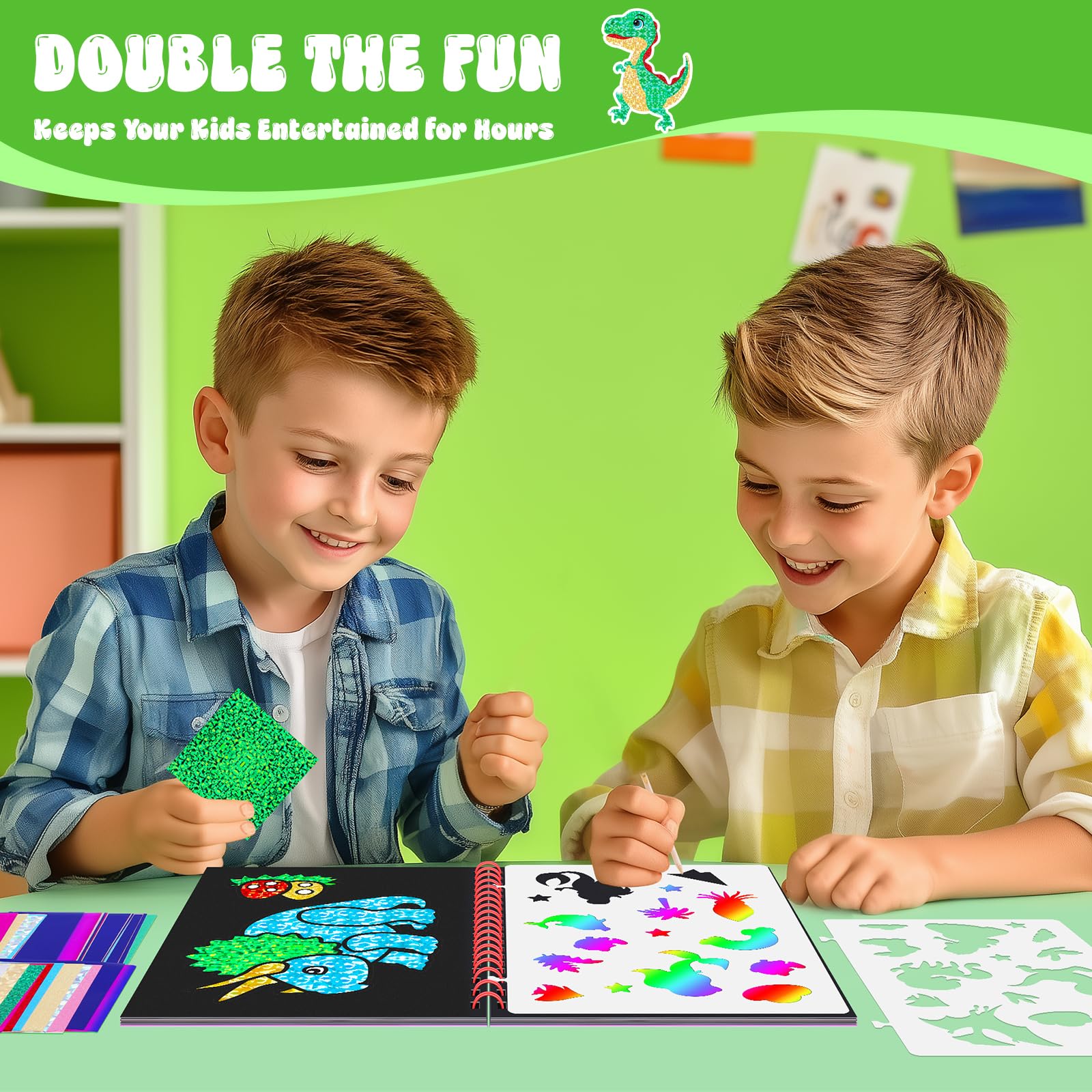 Dinosaurus Scratch Art Book vo - Dinosaur And Craft recensie en prijs