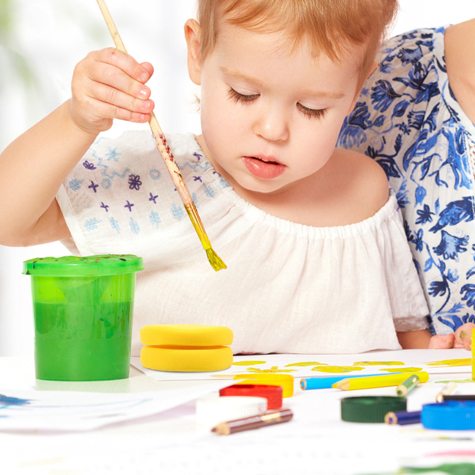 2-delige schilderspons ronde D - Art Craft For Kindergarten recensie en prijs
