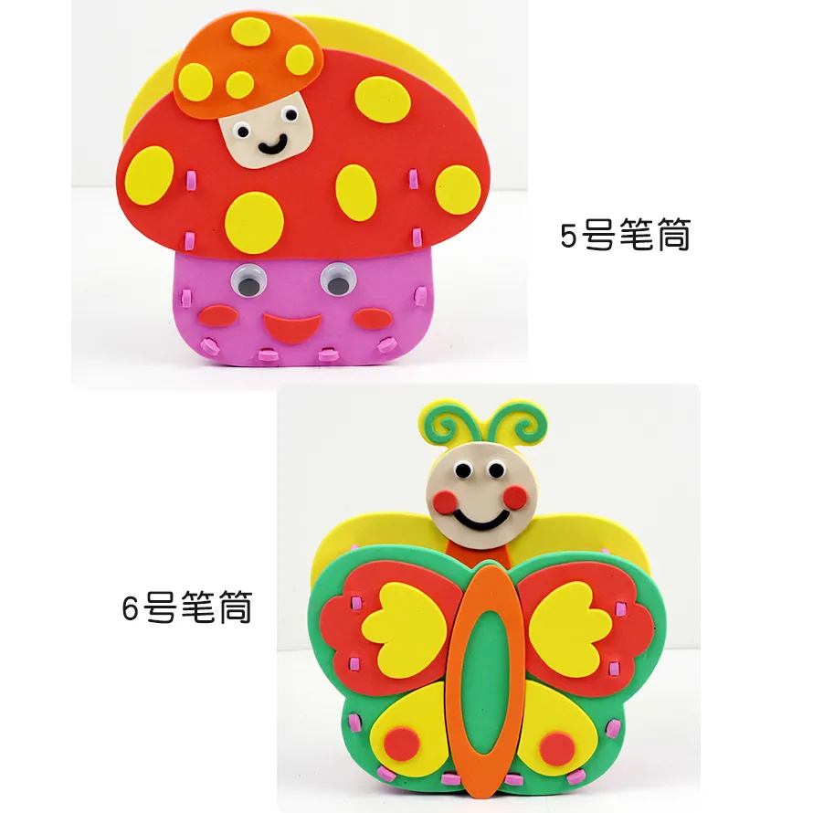 2 stks DIY Cartoon Pen Contain - Art Craft For Kindergarten recensie en prijs