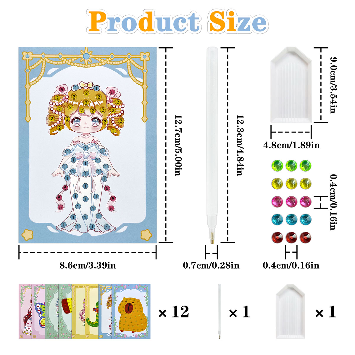 16-delige Gem Kit DIY knutsels - Art Craft Number recensie en prijs