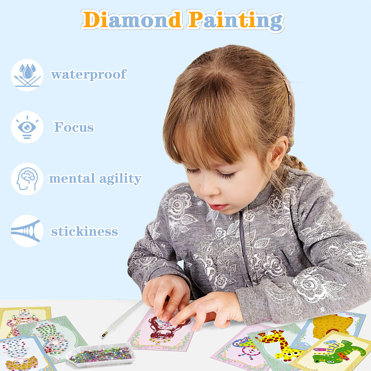 16-delige Gem Kit DIY knutsels - Art Craft Number recensie en prijs