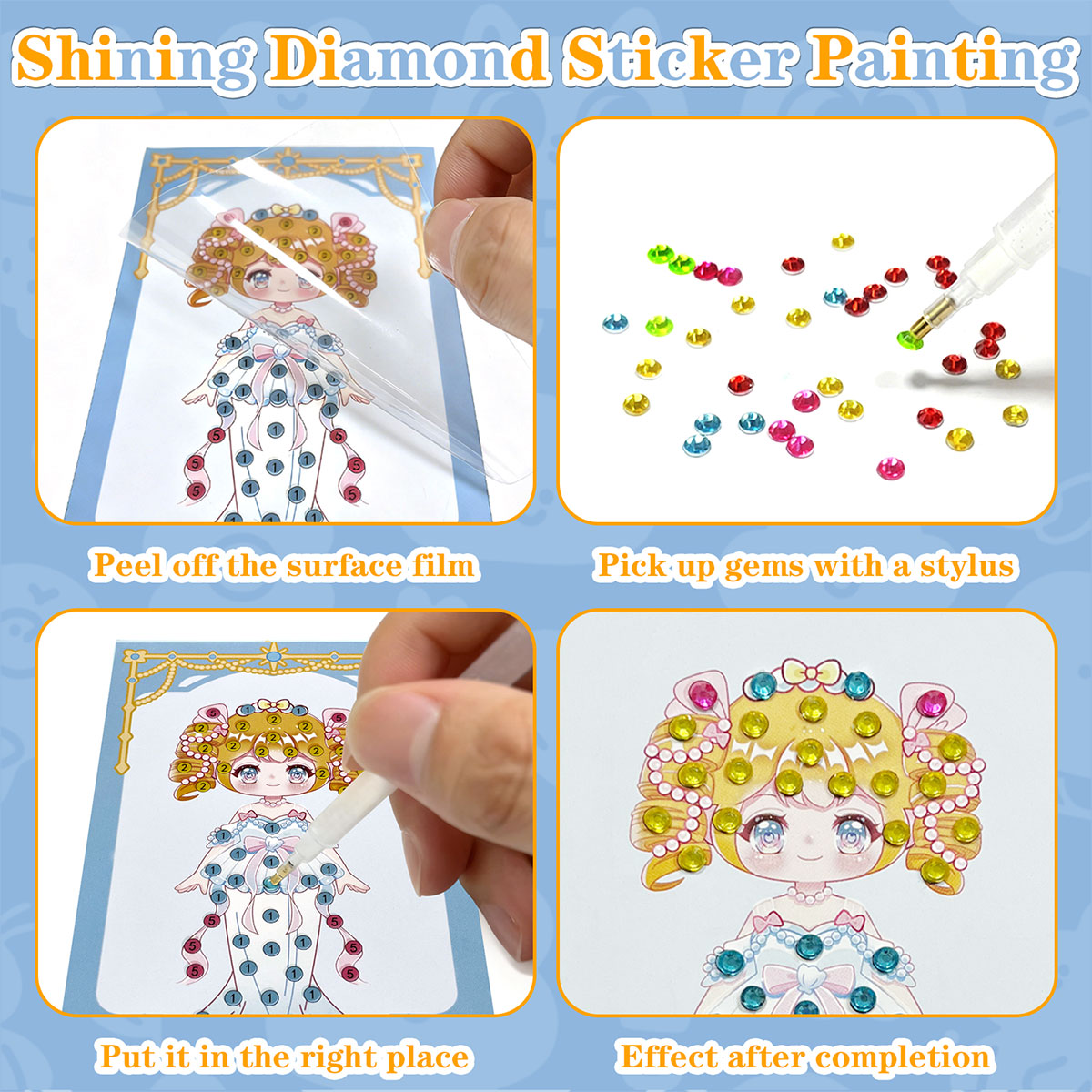 16-delige Gem Kit DIY knutsels - Art Craft Number recensie en prijs