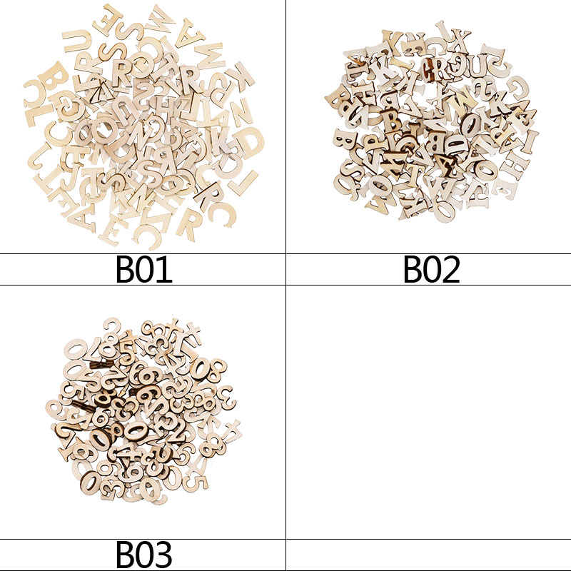 100 stuks hout Engels alfabet  - Art Craft Number recensie en prijs