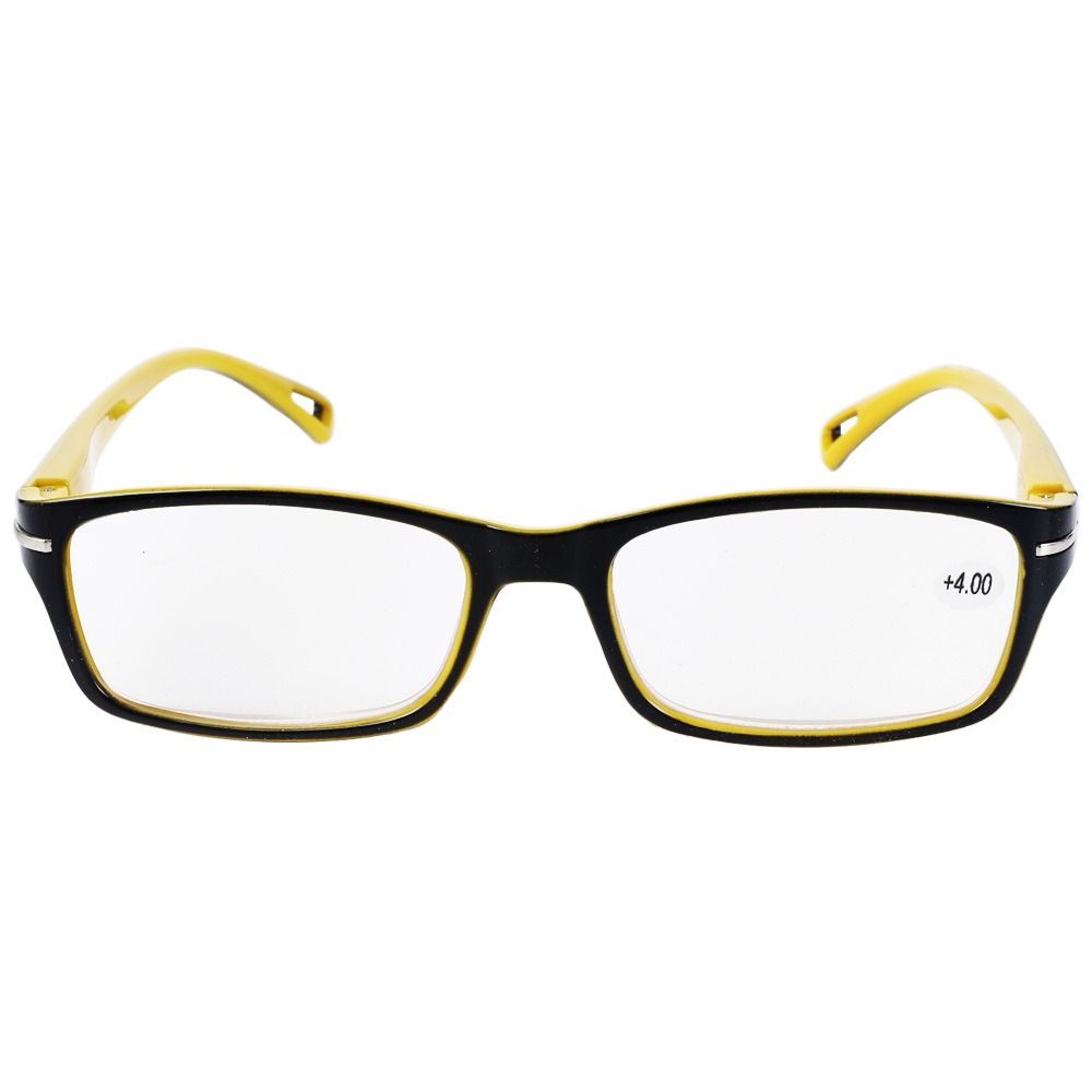 Retro PC Plastic Leesbril Geel - Art Craft Glasses recensie en prijs