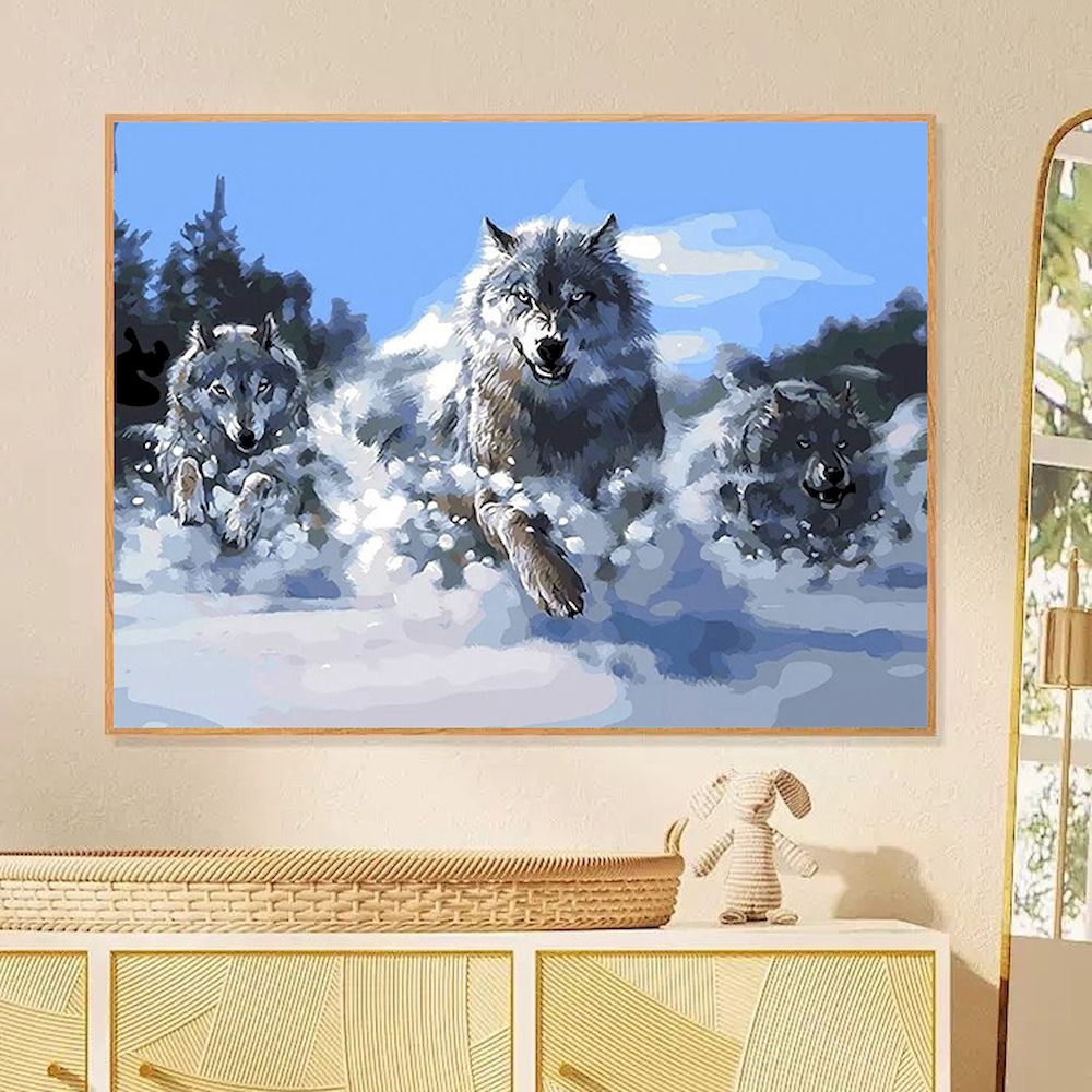 Schilderen op nummer Wolf olie - Art Craft Picture recensie en prijs