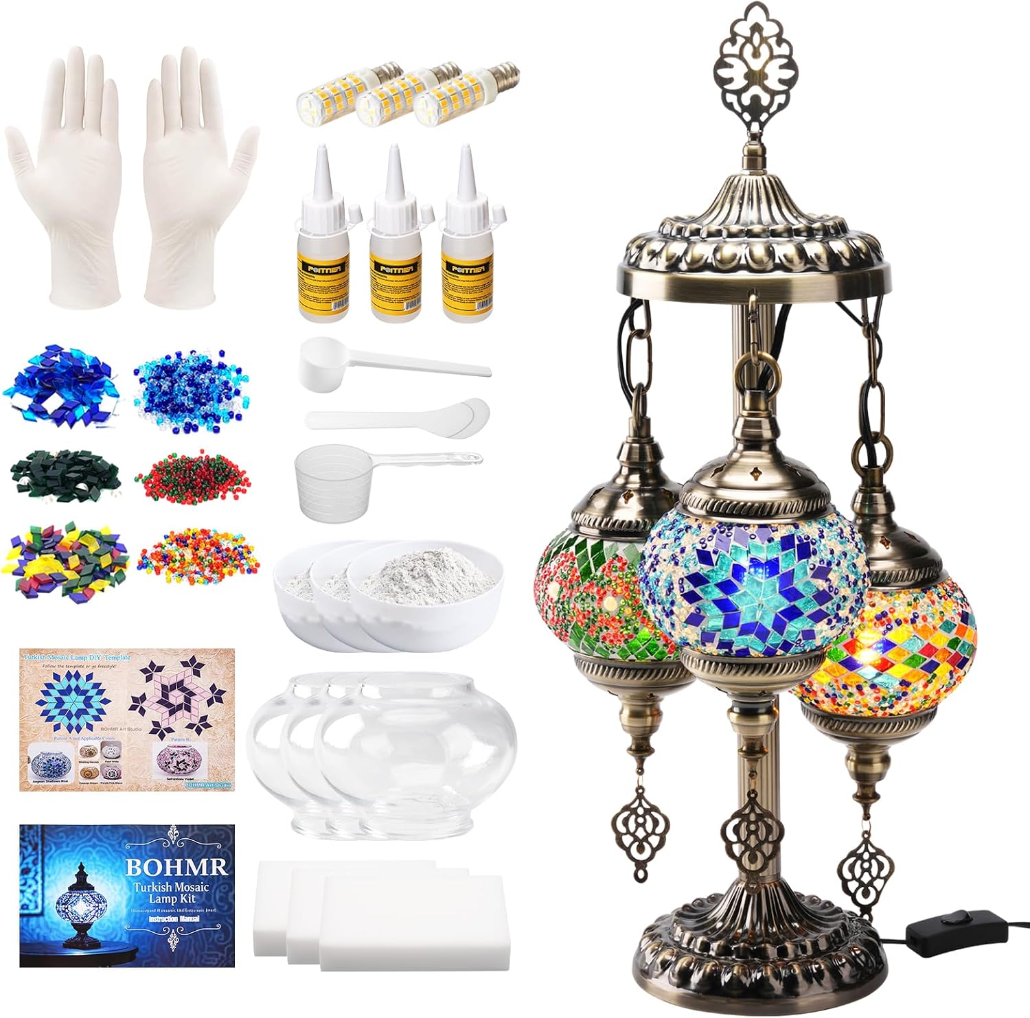 DIY 3-delige Turkse mozaïeklam - Art Craft Us recensie en prijs