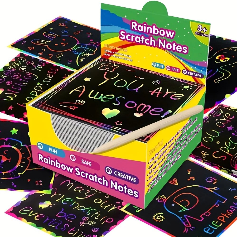 Veel creatieve Scratch Art-kaa - Art Craft Education recensie en prijs