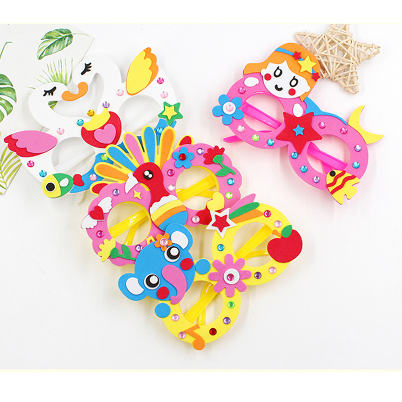2/6/12 Sets Cartoon EVA Diaman - Art Craft Glasses recensie en prijs