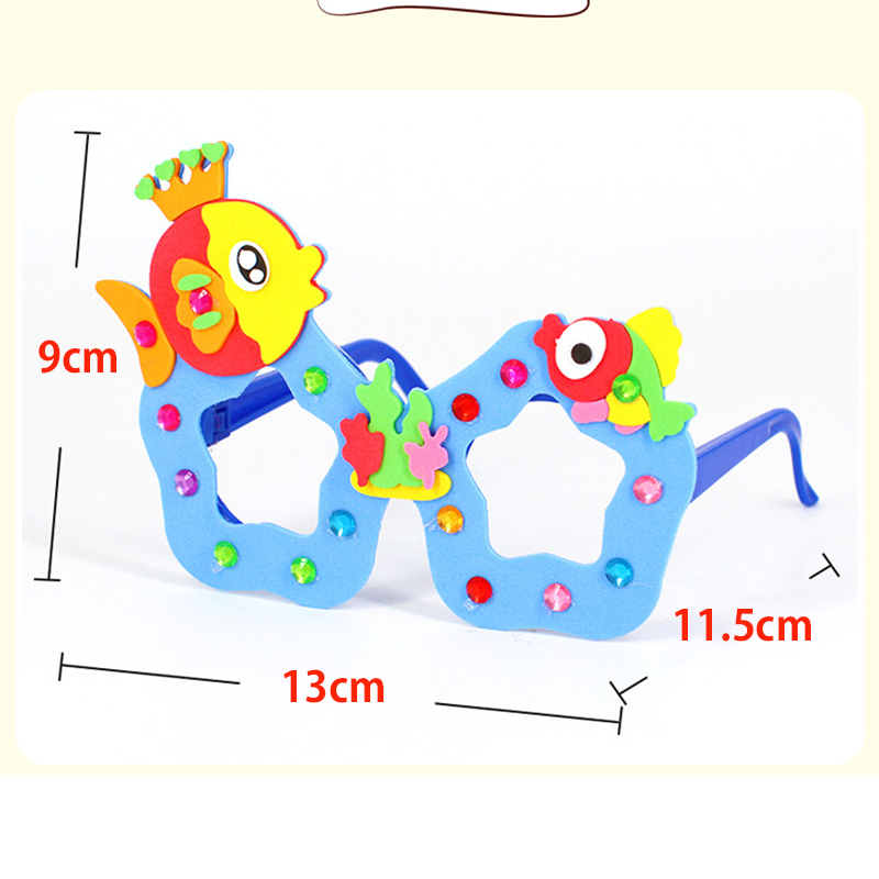 2/6/12 Sets Cartoon EVA Diaman - Art Craft Glasses recensie en prijs