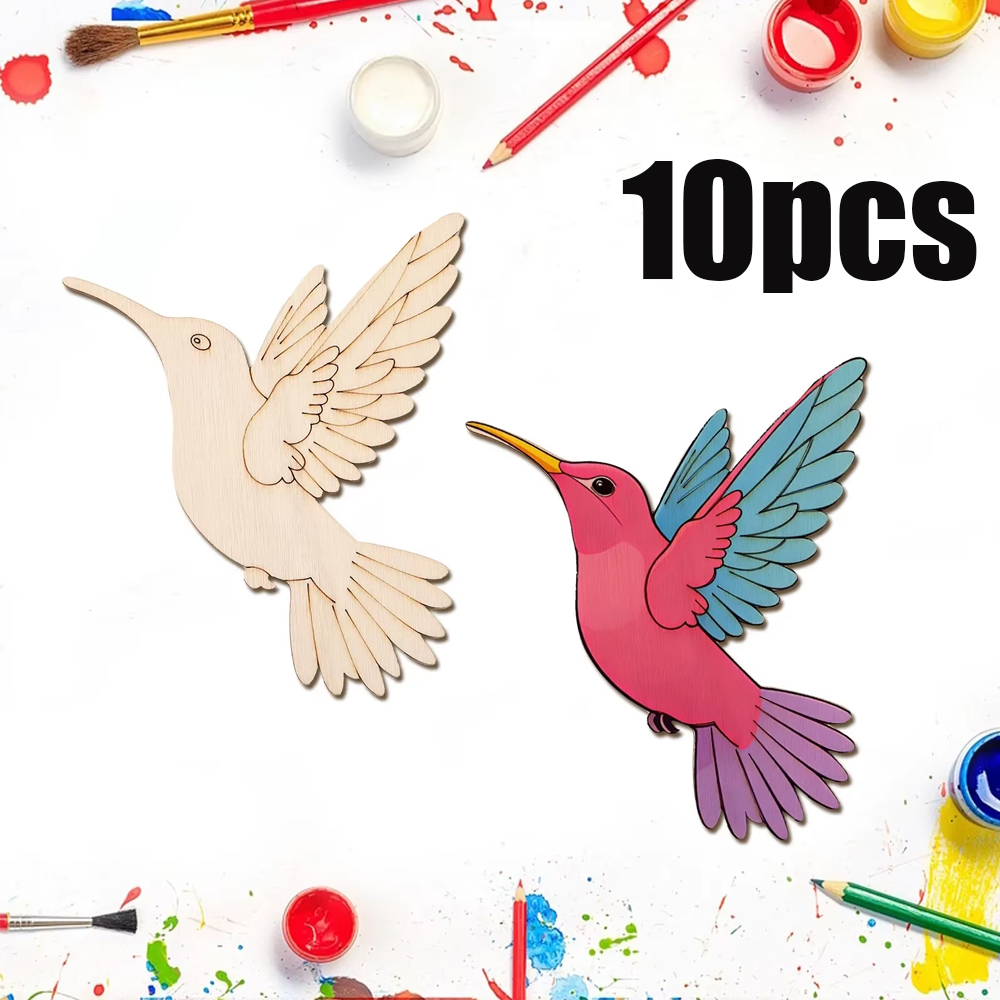 10 stuks onafgewerkte houten d - Art Craft Us recensie en prijs