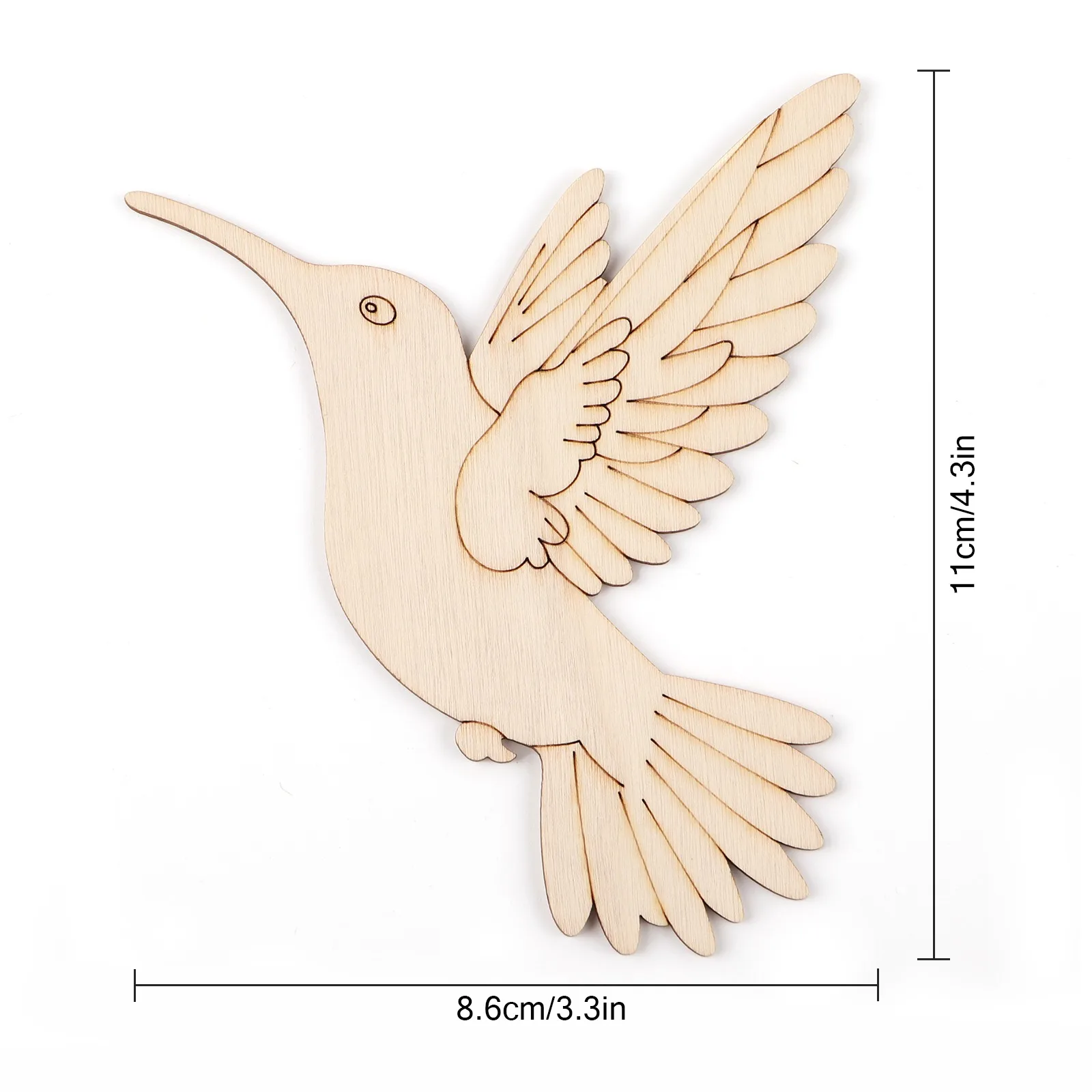 10 stuks onafgewerkte houten d - Art Craft Us recensie en prijs