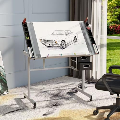 Verstelbare tekentafel met gla - Art Craft Us recensie en prijs