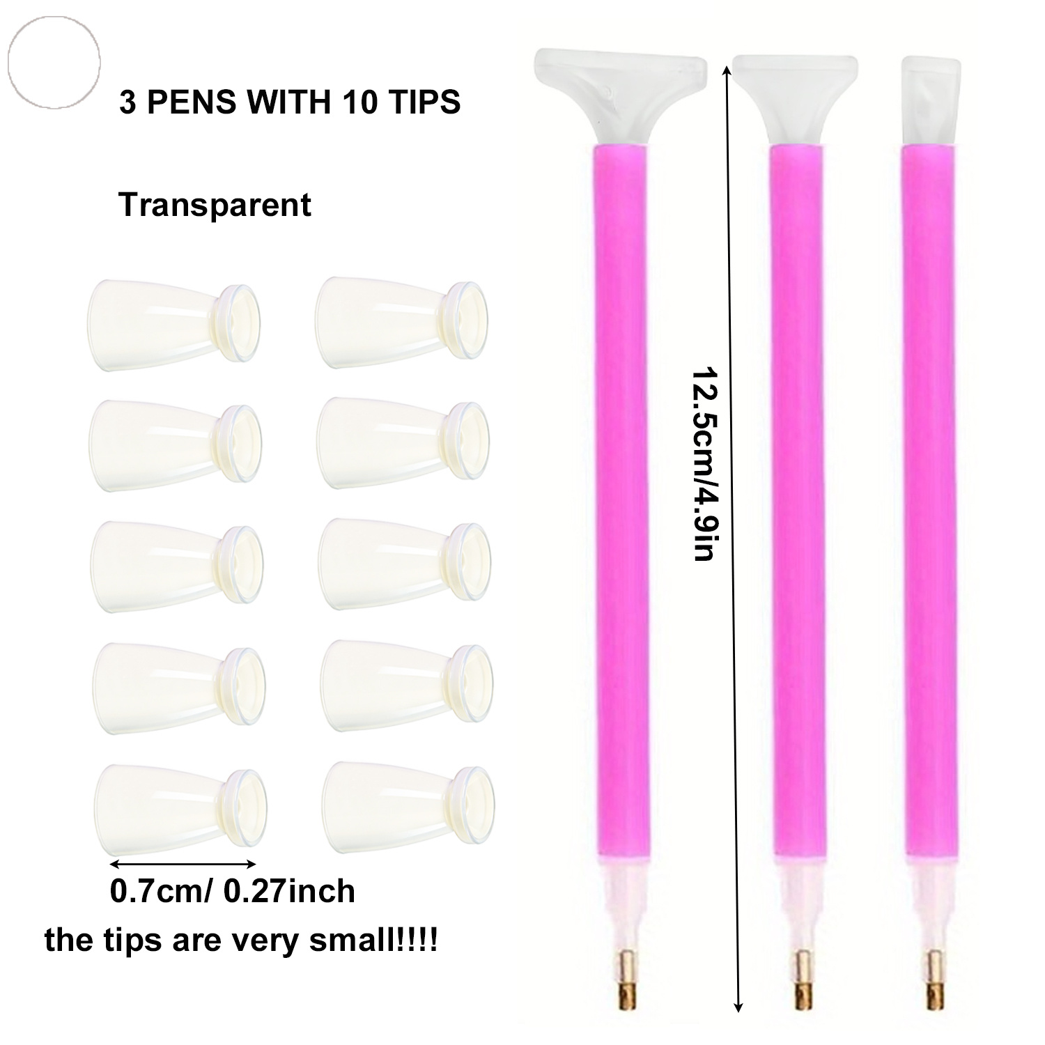 10 siliconen tips & 3 pennen D - Art Craft Accessories recensie en prijs