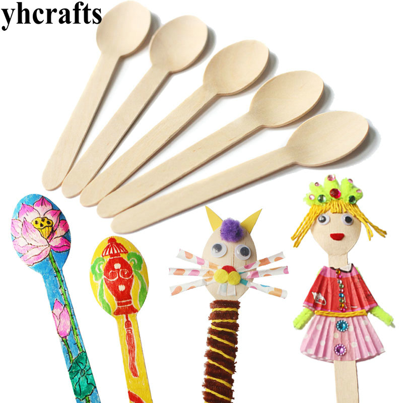 20 STKS/PARTIJ. Houten lepel k - Art Craft For Kindergarten recensie en prijs
