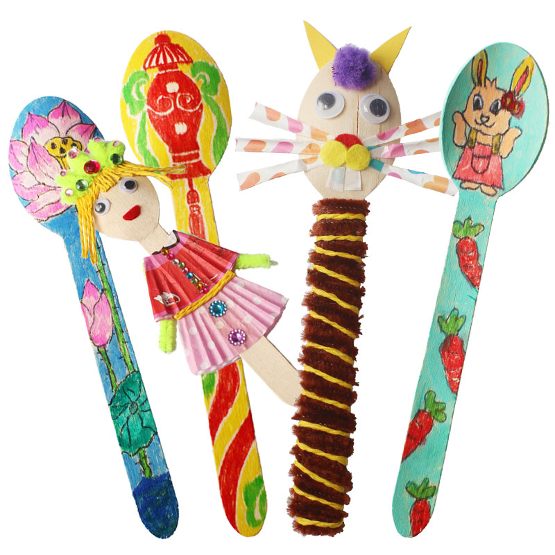 20 STKS/PARTIJ. Houten lepel k - Art Craft For Kindergarten recensie en prijs