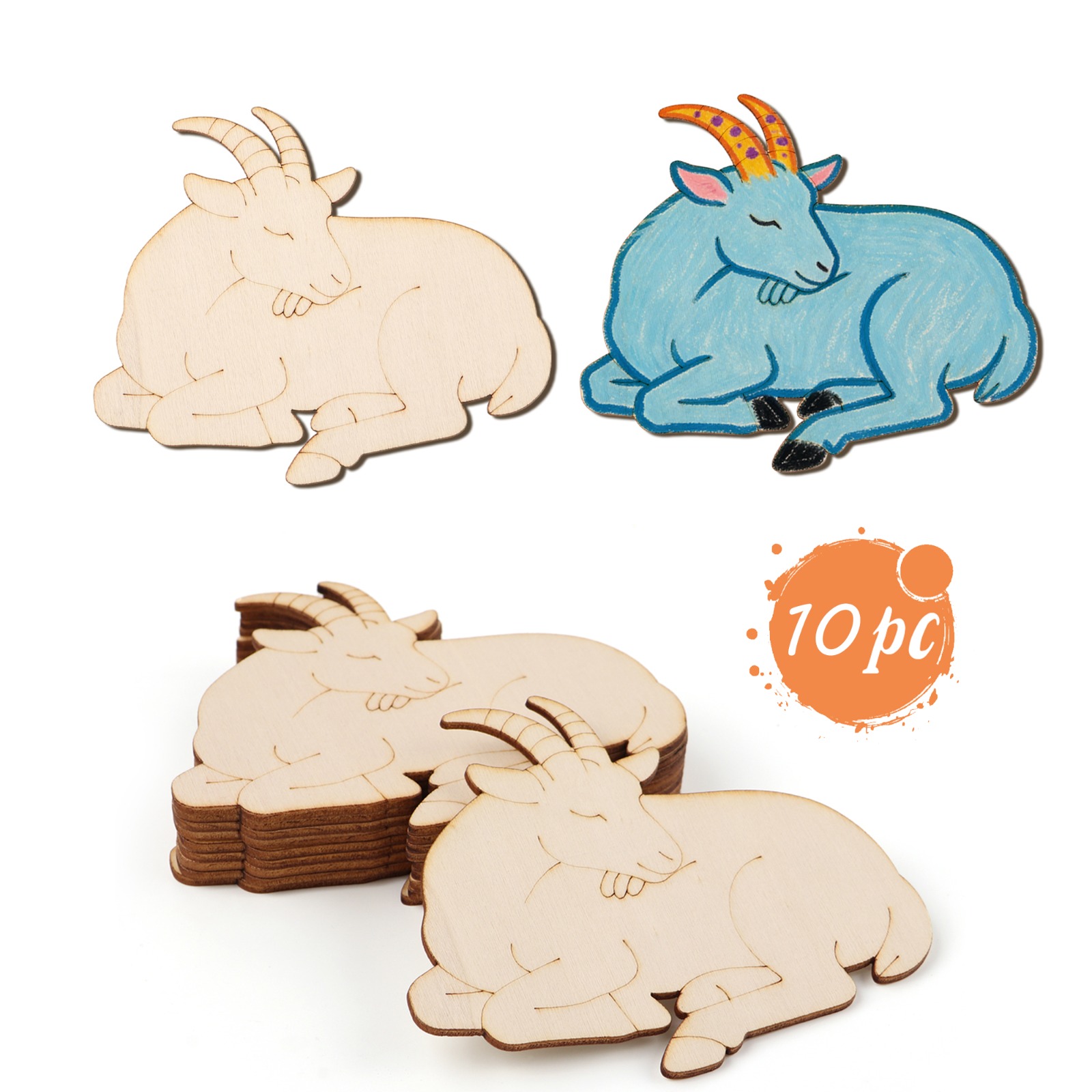 10 stks/set Onvoltooide Houten - Art Craft Us recensie en prijs