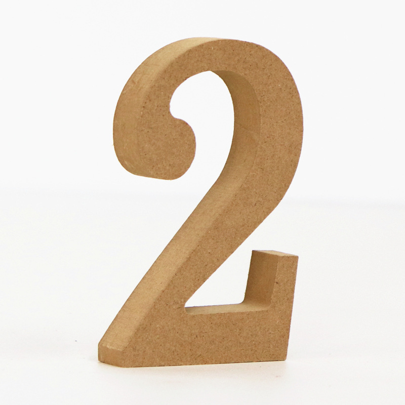 1 st 10 cm Hout Kleur Nummers  - Art Craft Number recensie en prijs