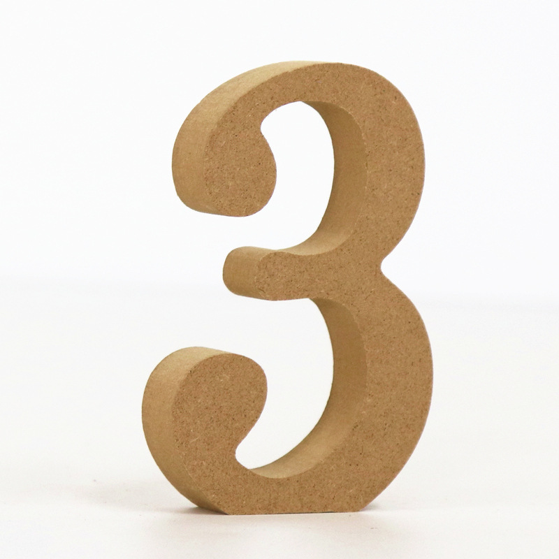 1 st 10 cm Hout Kleur Nummers  - Art Craft Number recensie en prijs